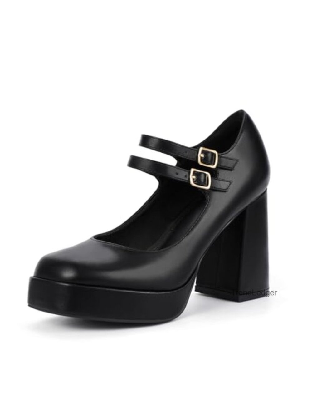 Mary Jane Heels Square Toe Chunky Platform Pumps Dress Shoes